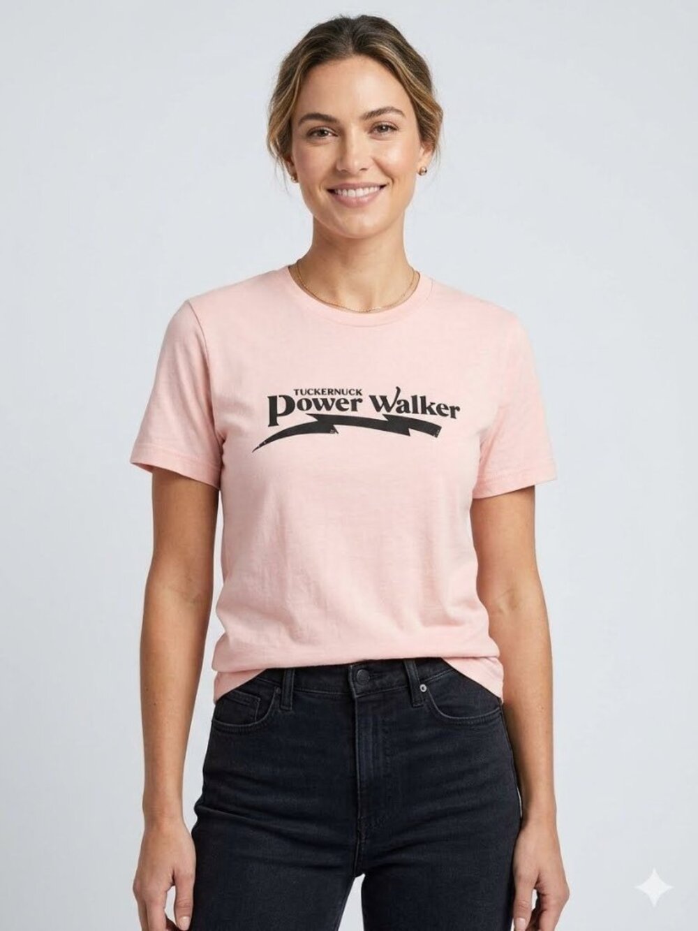 Tuckernuck Tnuck Sport Power walker tee in Peach Womens New Tshirt